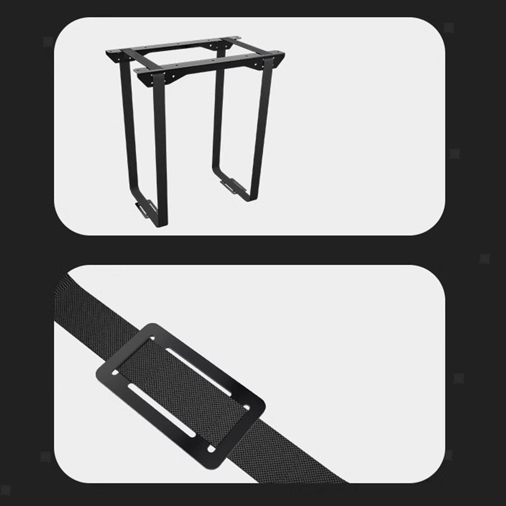 Under Desk PC Mount Adjustable Straps Universal Computer Case Carrier Hanger
