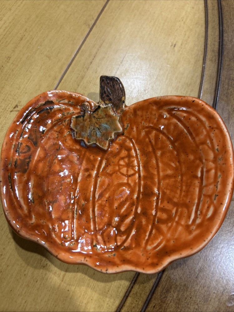 Pumpkin Dish Made By Crazy A’s Pottery
