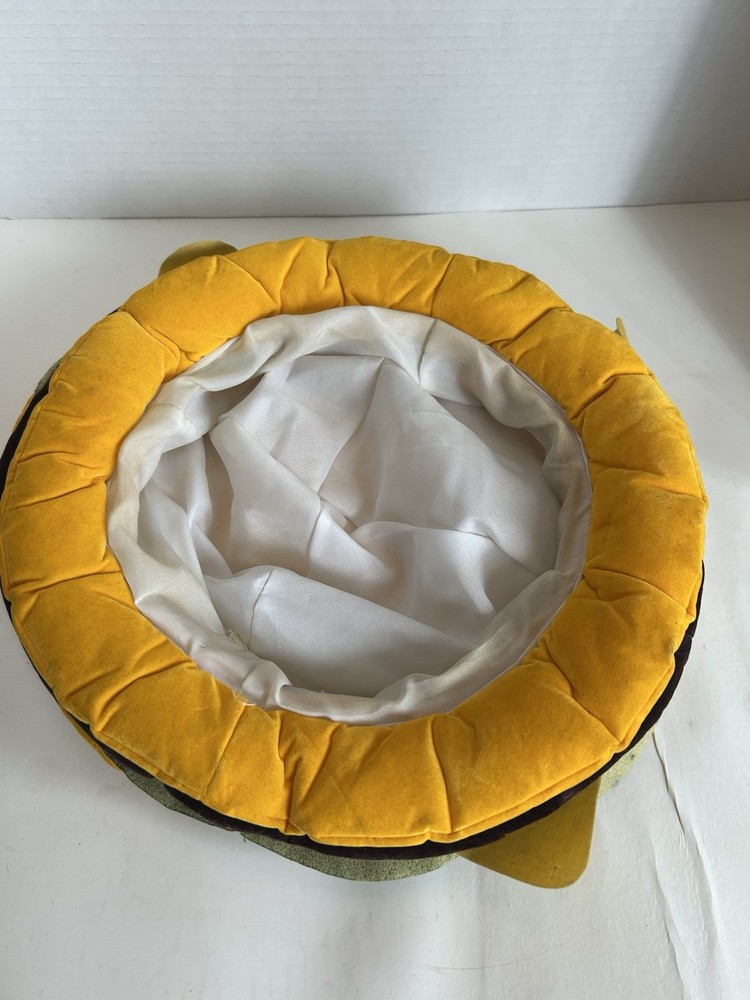 Hamburger Hat; Plush One Size. Costume Accessory.