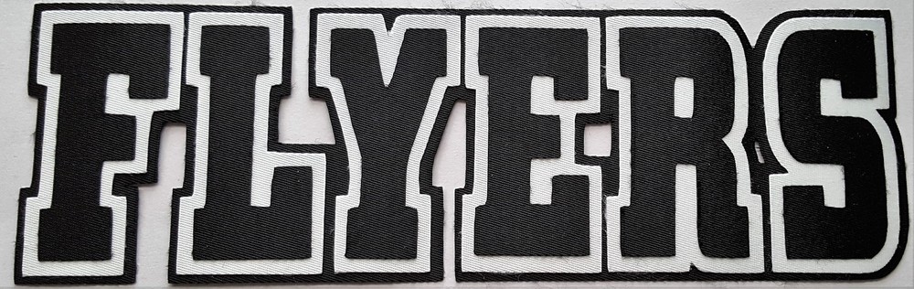 HUGE PHILADELPHIA FLYERS IRON-ON PATCH - 2.75" x 9"