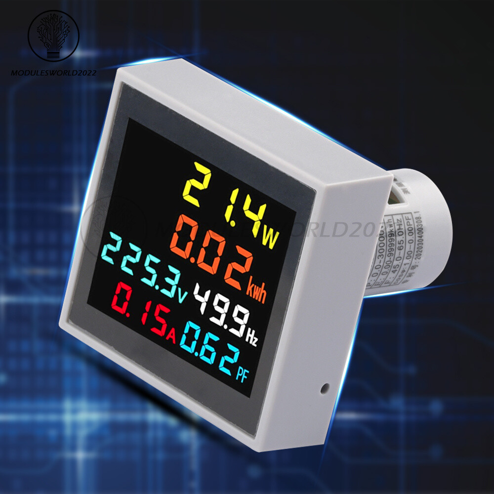 AC50V-300V 100A LCD Digital Multi-function Voltage Current Power Frequency Meter