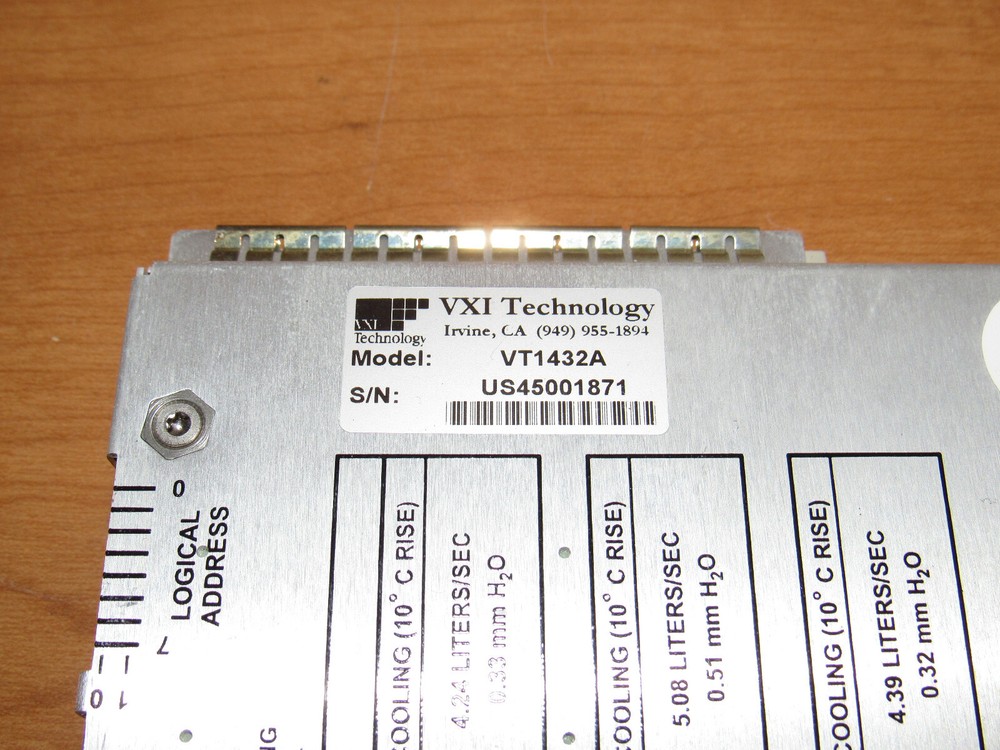 VXI Technology 4-16 Channel 51.2 kSa/s A/D + DSP Module - VT1432A - UNTESTED