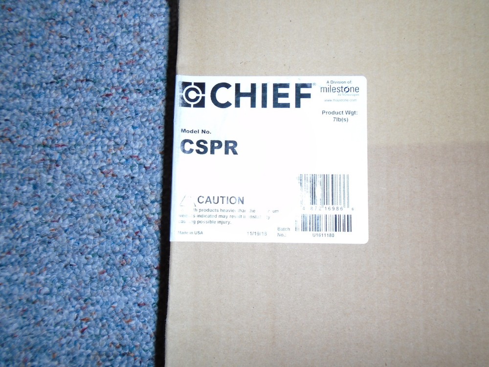 Chief CSPR Flat Panel Display Wall Mount Component Storage Panel *NEW*