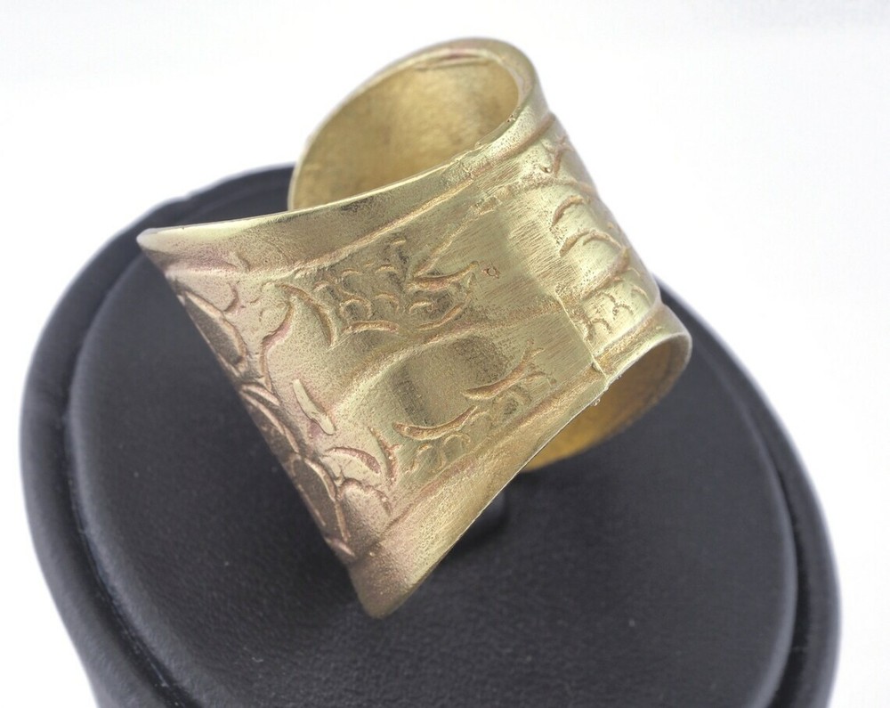 Adjustable Ring Raw brass (18.5mm 8.5US inner size) 2751