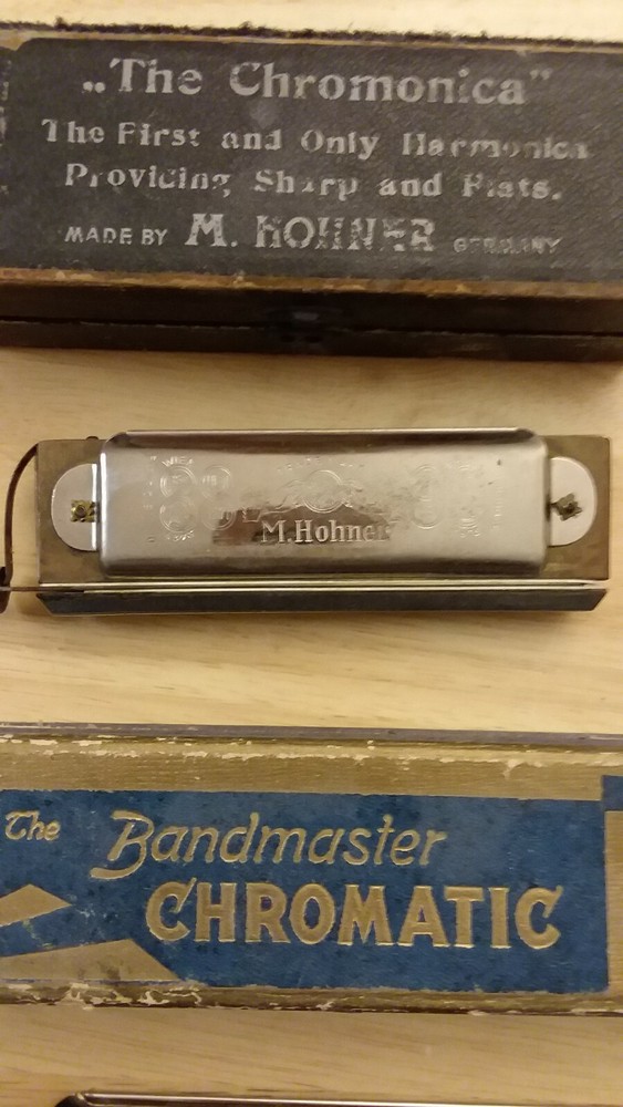 Antique Chromatic Harmonicas Project AS IS