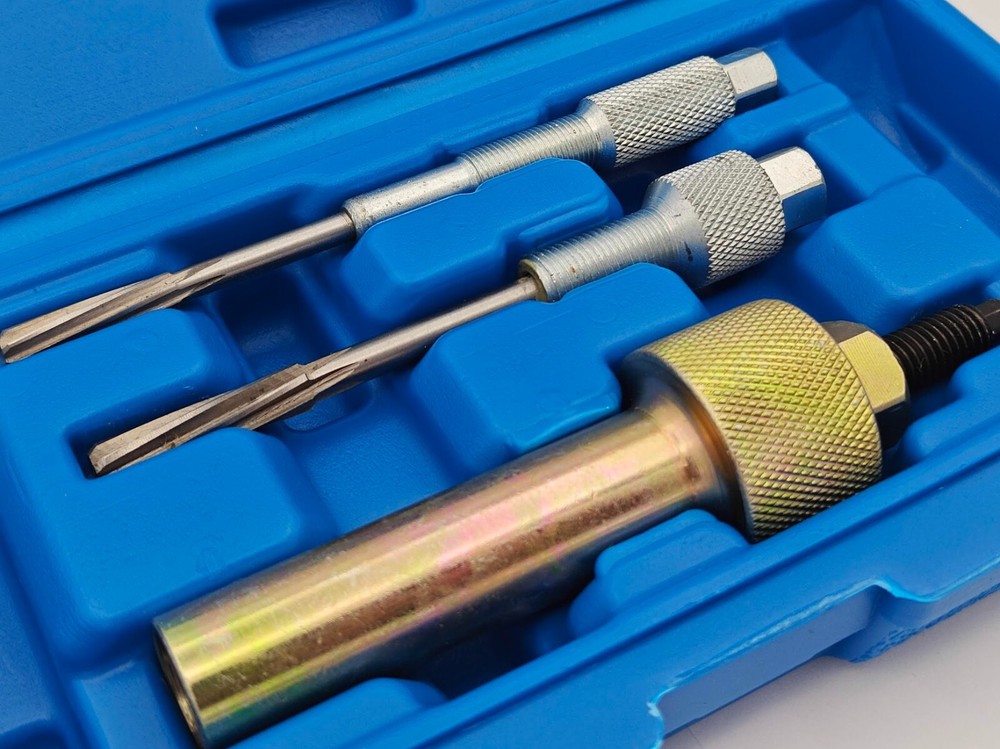 Glow Plug Puller Reamer Set Electrodes Removal Extracting Plugs Tool For Benz