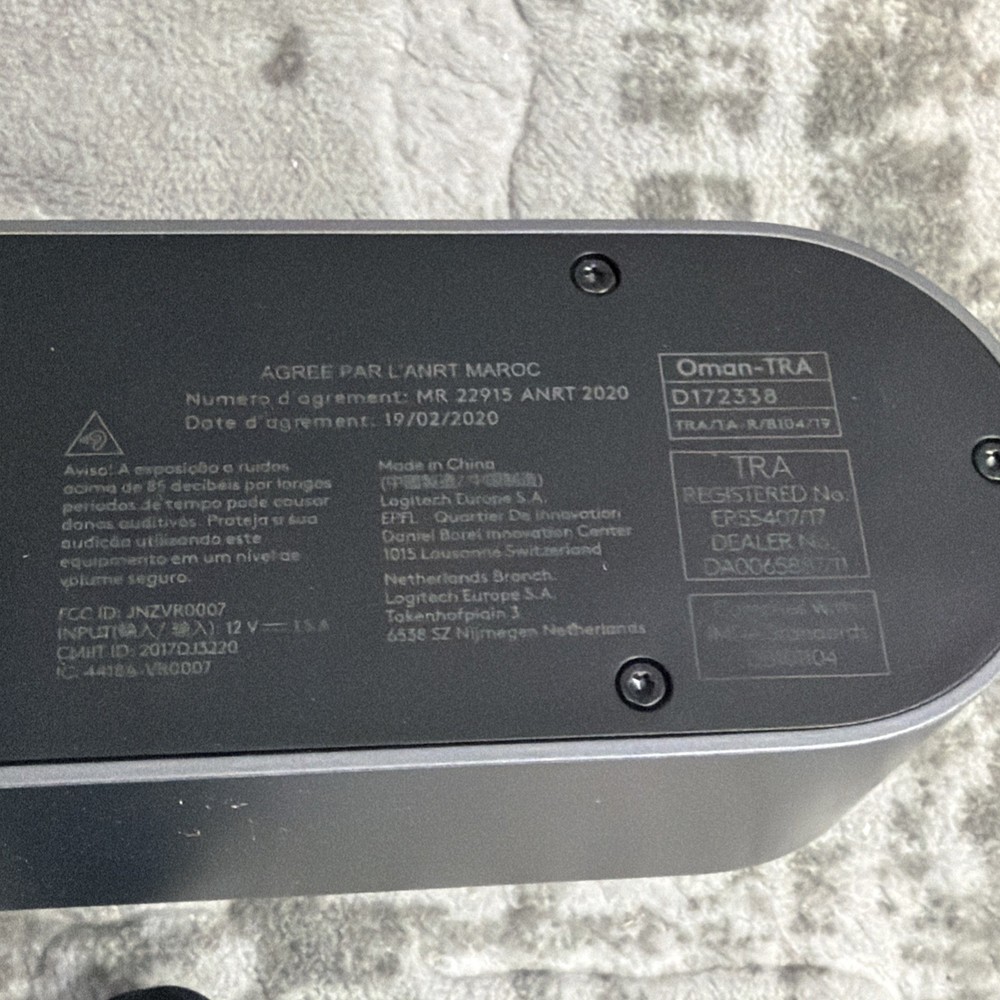 Logitech MeetUp Camera HD Video & Audio Conferencing System Model V-R0007 WEBCAM