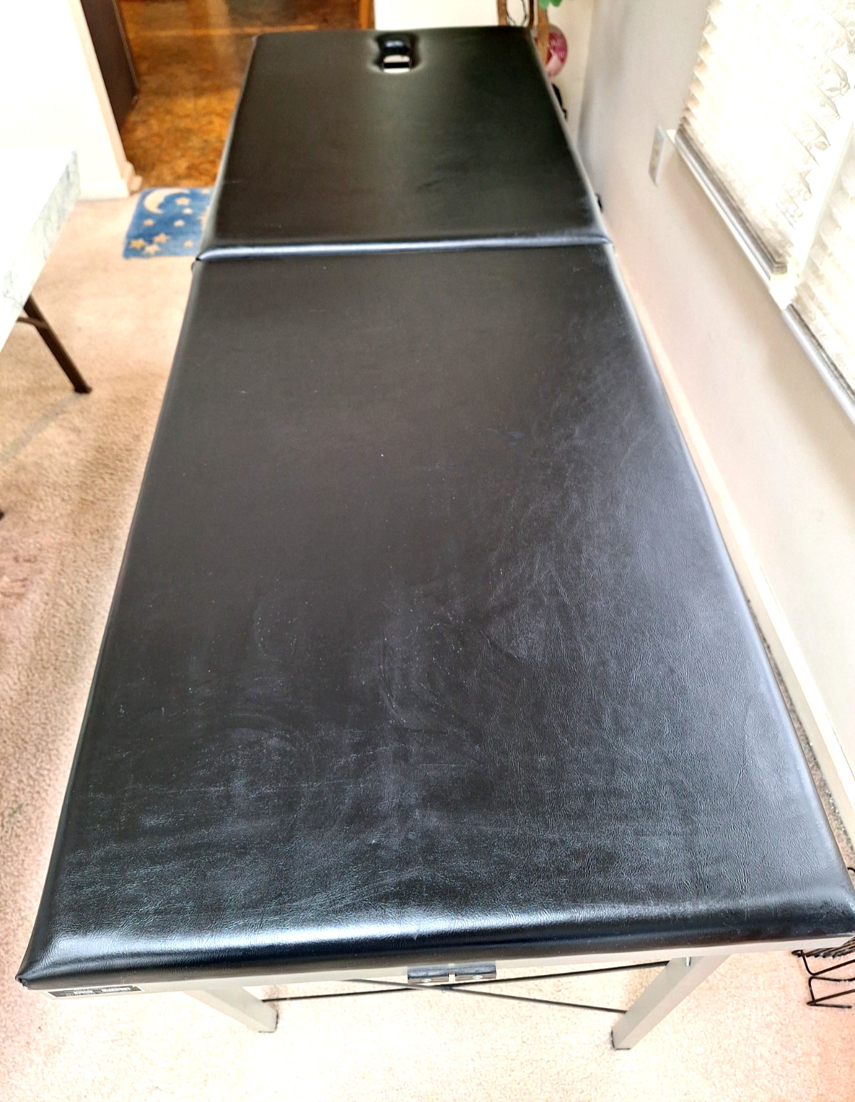 Battle Creek Portable Massage Table 042 Aluminum Legs w/ Carry Case pre-owned