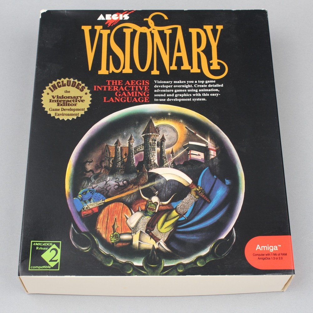 Aegis Visionary D&D Style Game Development Software for Commodore Amiga 3.5"