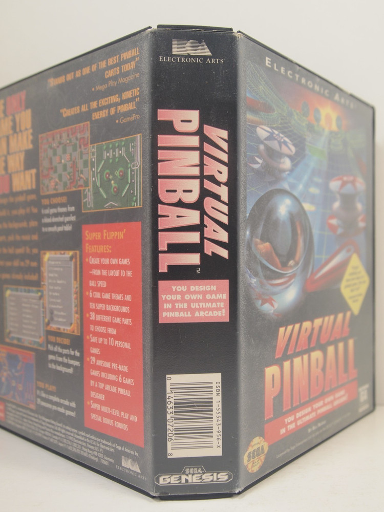 Virtual Pinball Case (SEGA Genesis) Authentic BOX ONLY