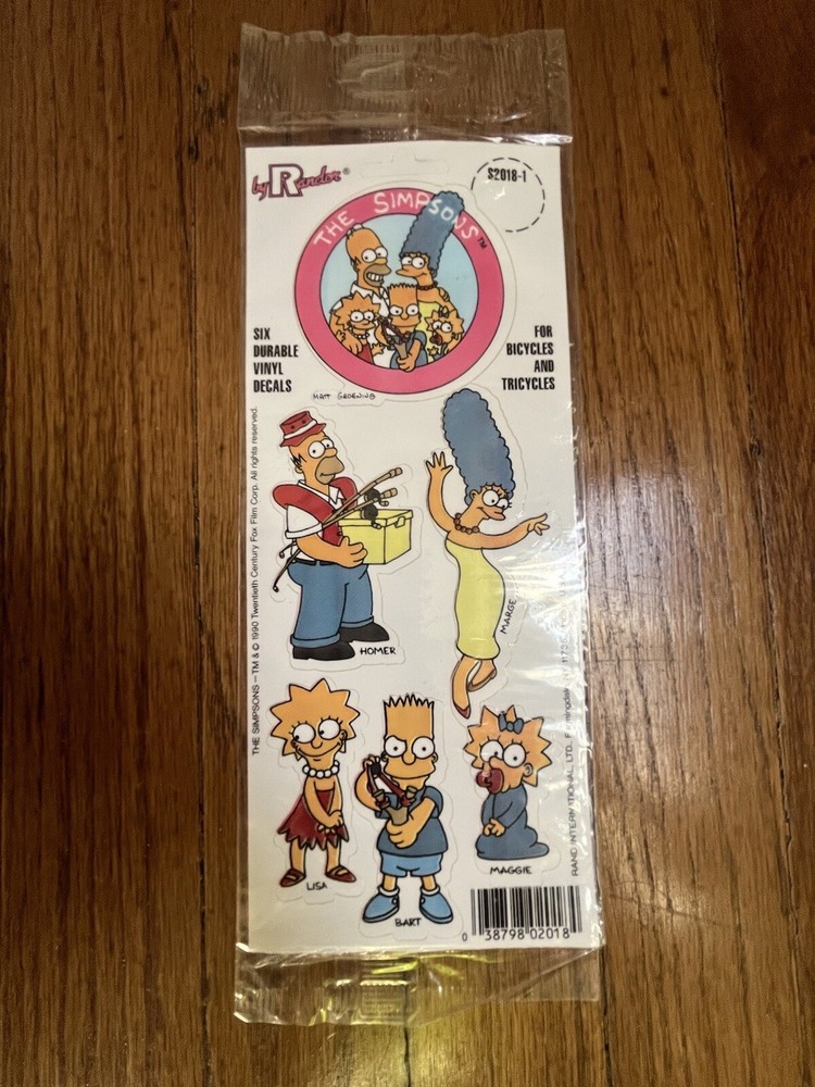 The Simpsons Sticker Set *Vinyl and Rare*
