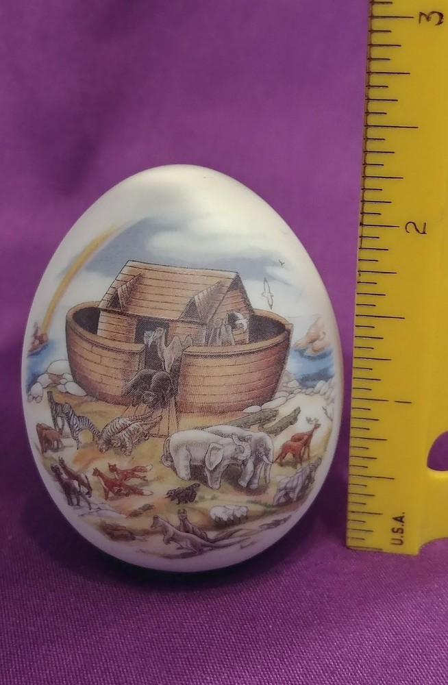 Noah's Arc Full Size Egg Ornamental Figurine Stone