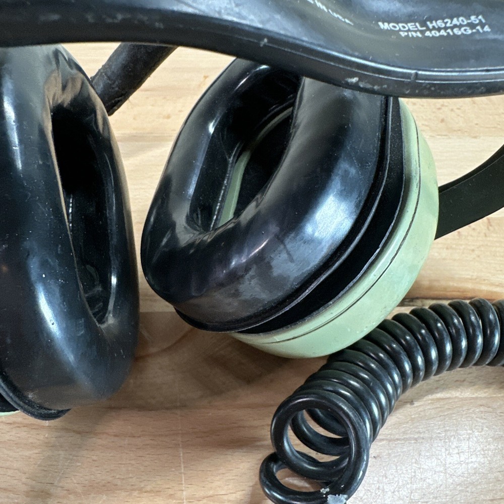 David Clark Aviation Headset Model H6240-51 Untested