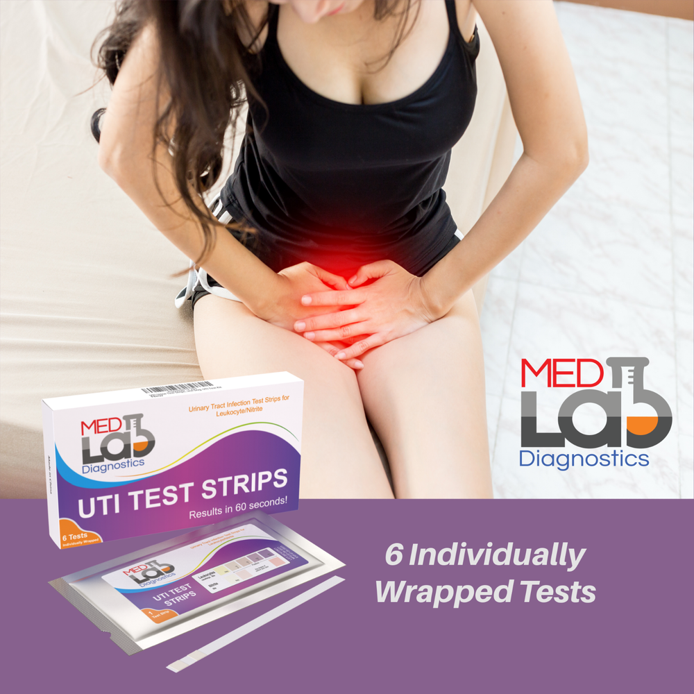 UTI Test Strips for Urinary Tract Infection(6 Individually Wrapped Tests)