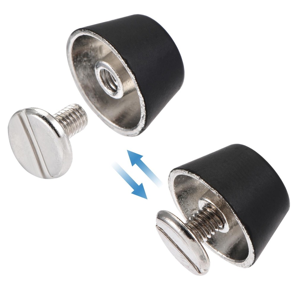 12x7mm Rivet Studs Screw Back Flat Cable Feet Stud Matte Tip 10pcs