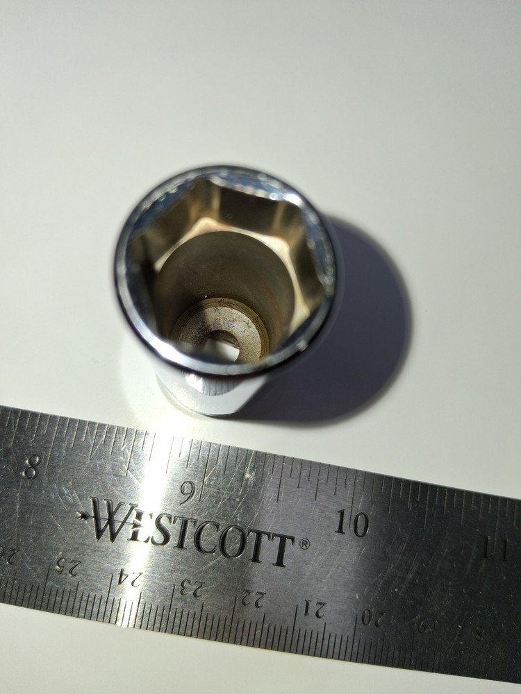 Snap-on Tools 15mm 1/4 Drive Deep 6pt Socket STMM15 USA Nice Shape