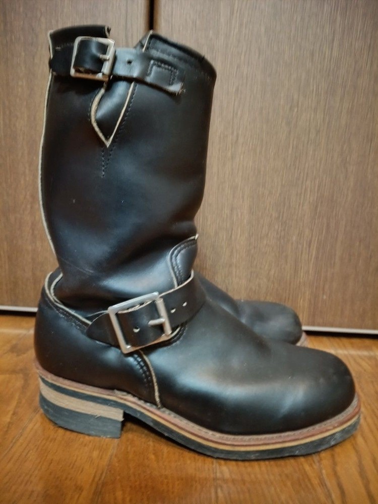 RedWIng Boots 2268 Leather Black Engineer Boots Size 6.5