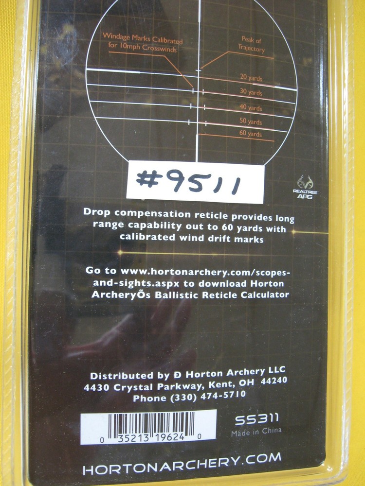 Horton Hawke Crossbow Scope (SS311) Mult-A-Range 4x32 (4 Lines)