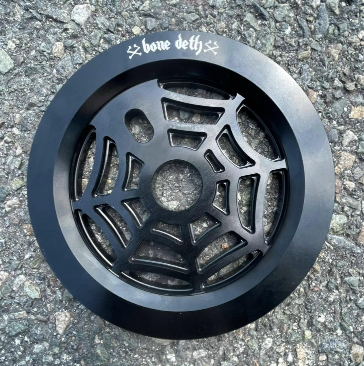 BONE DETH WEBSLINGER BMX SPROCKET + GUARD 7075 ALLOY 28t 30t SILVER BLACK NEW