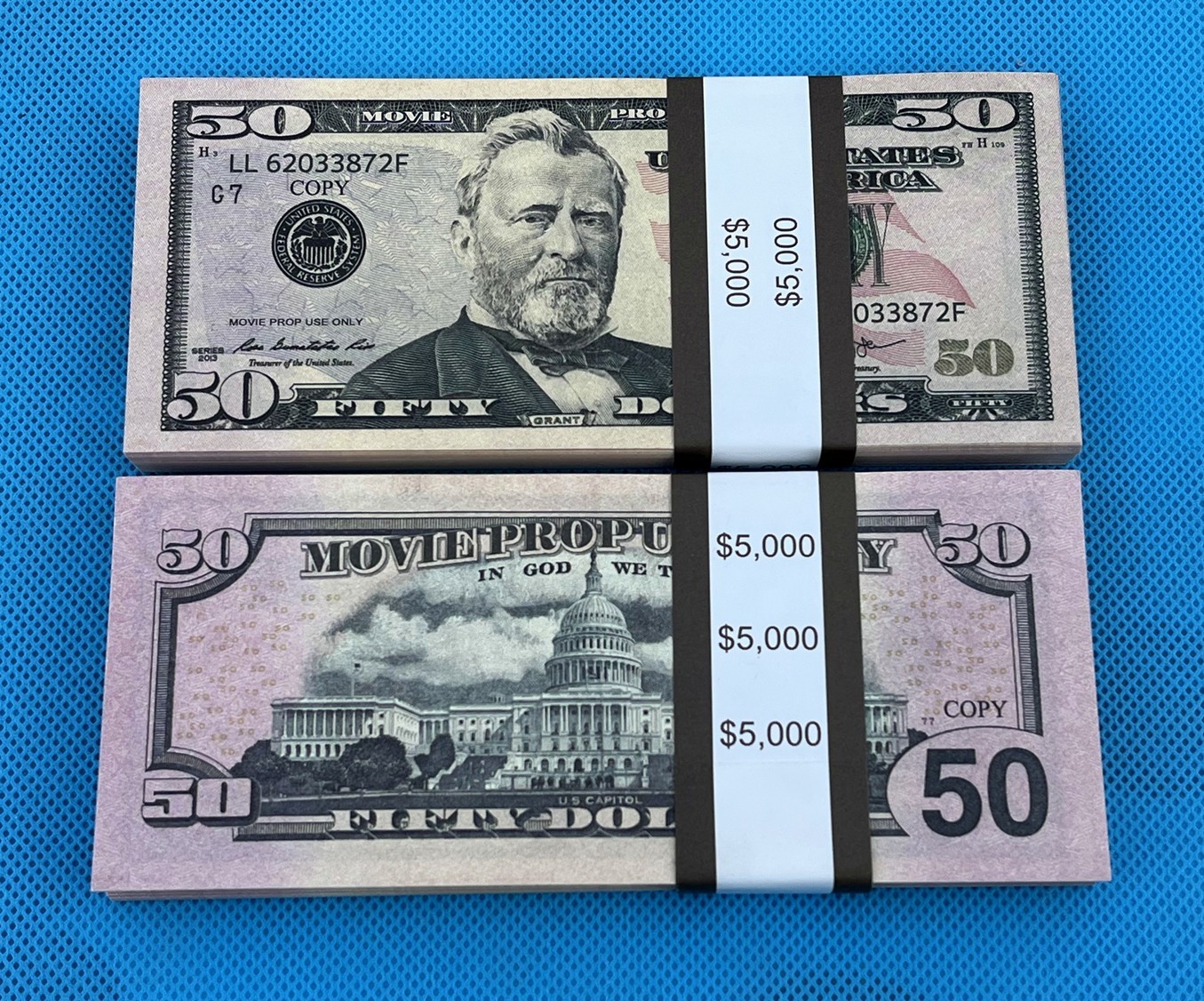 $50 Bills 1000 Pieces Prop Replica Money for Movies, Parties, Tik Tok, Instagram