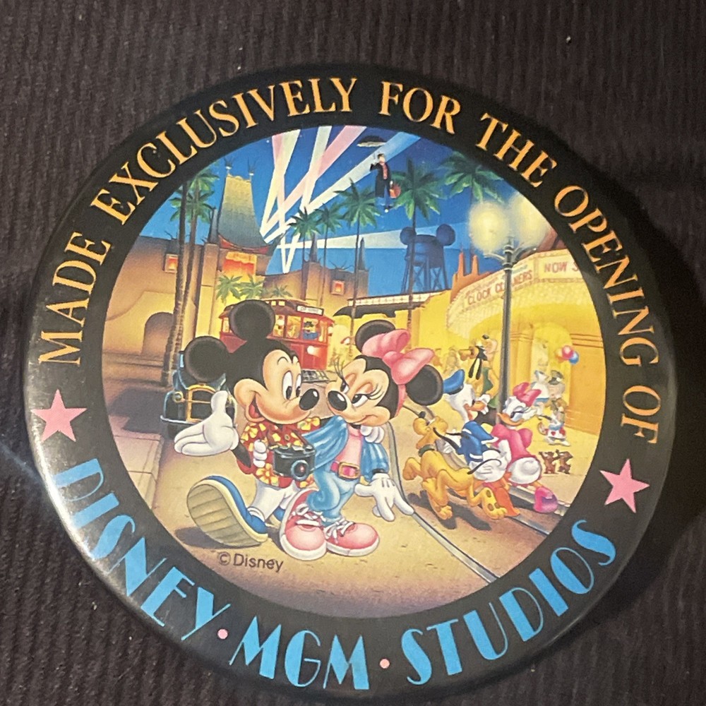 Grand Opening Disney's MGM Studios Pinback Button #962