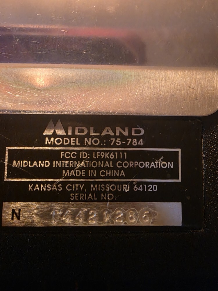 Midland CB Radio Model 75-784