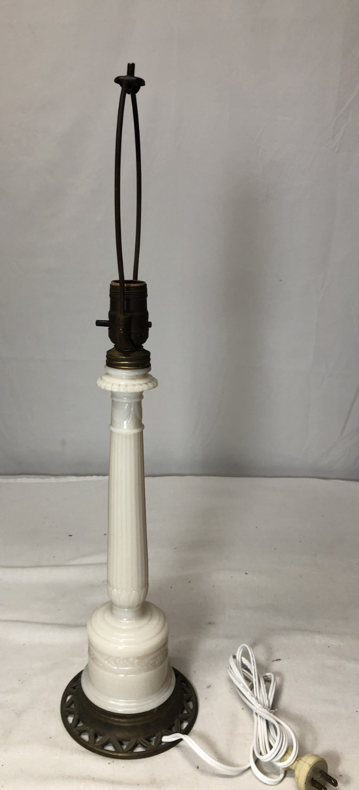 Alacite Lamp Antique Art Deco Light Fixture Vtg MCM Table Lamp USA #L14