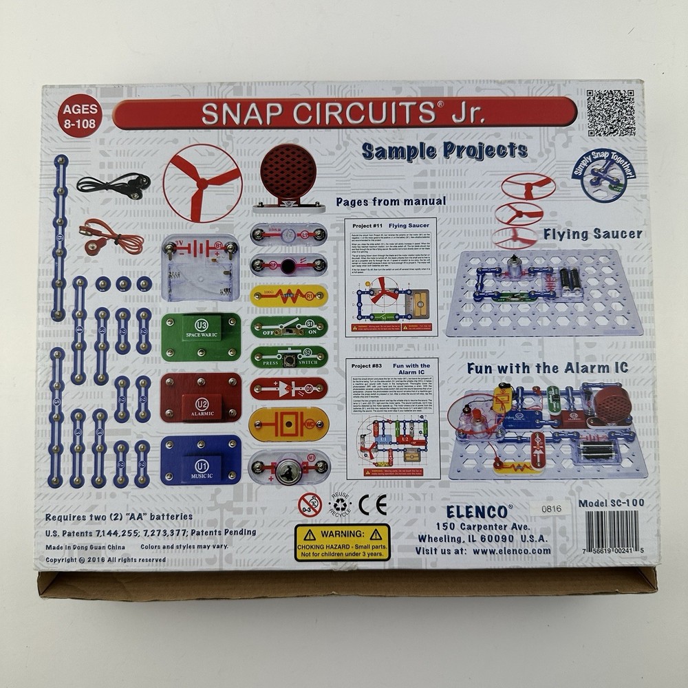 Elenco Snap Circuits Junior STEM Build Over 100 Electronic Projects Complete