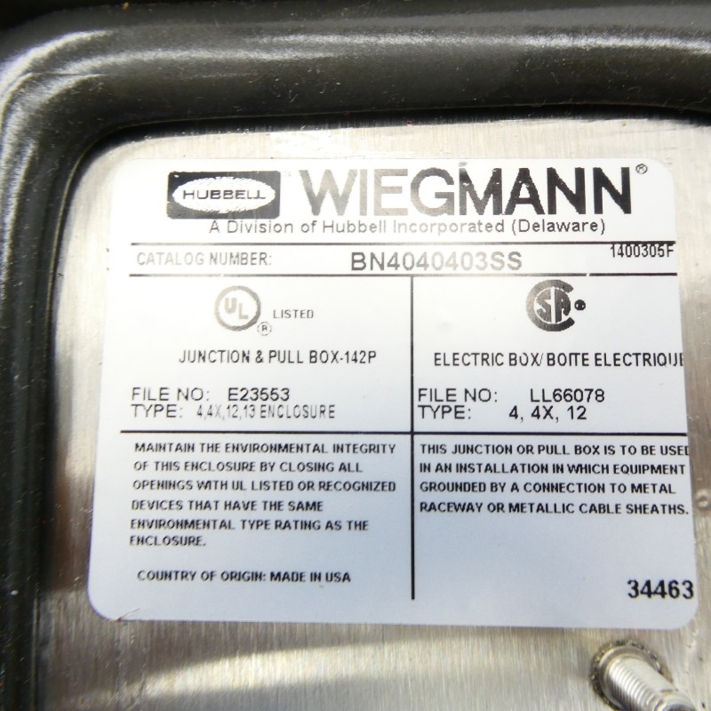 HUBBELL BN4040403SS NSMP