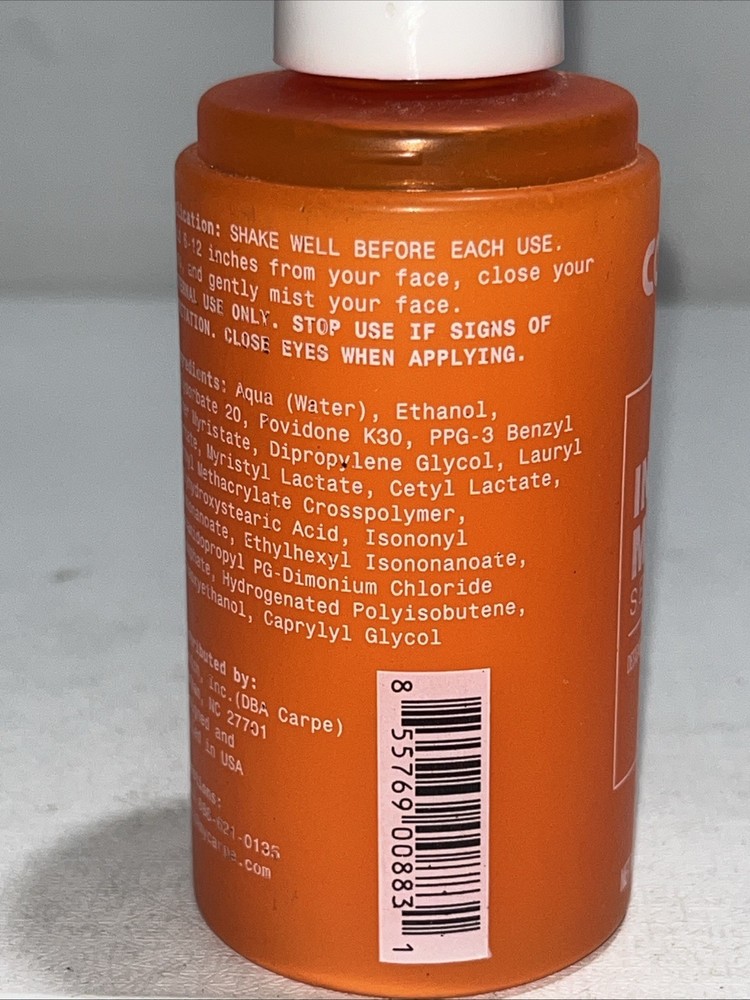 Carpe Instant Matte Setting Spray 2.7oz, New Missing Caps