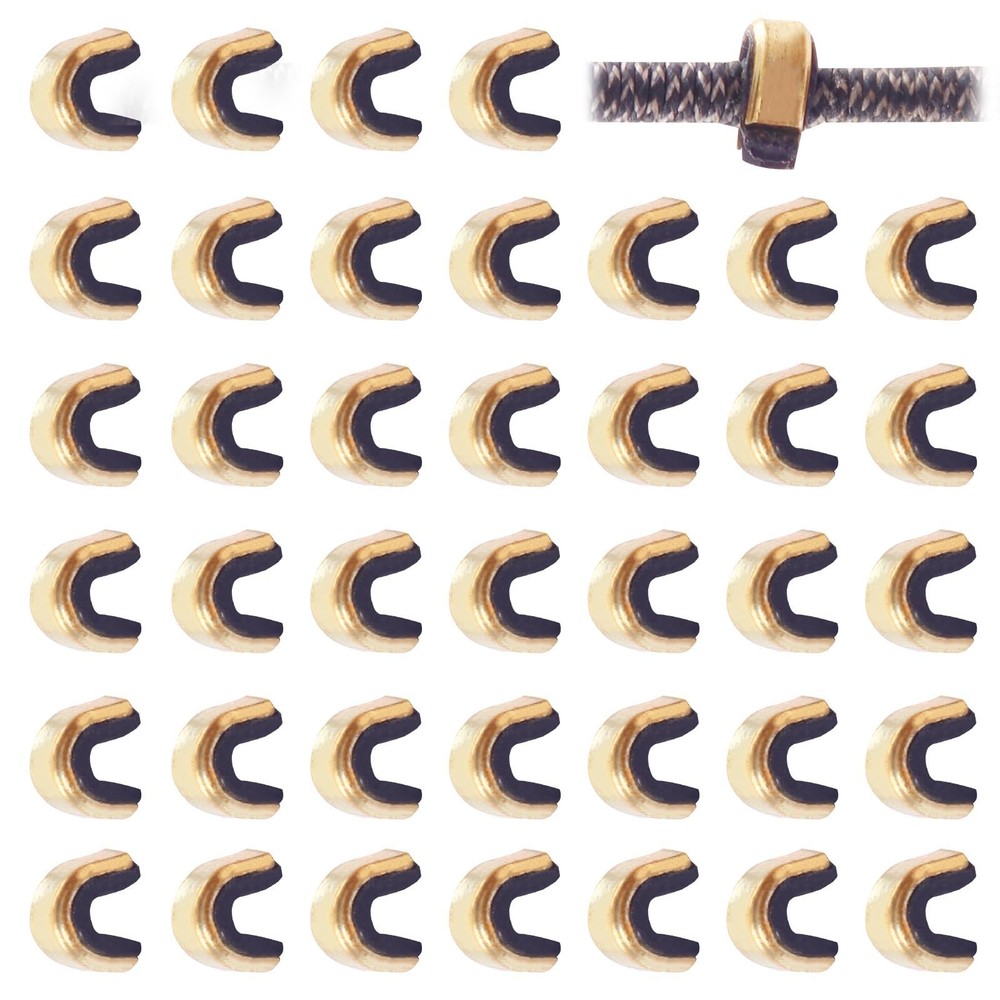 SPG Bow String Nock Points - 40 Packs Arrows Bowstring Nocking Point Set Arch...