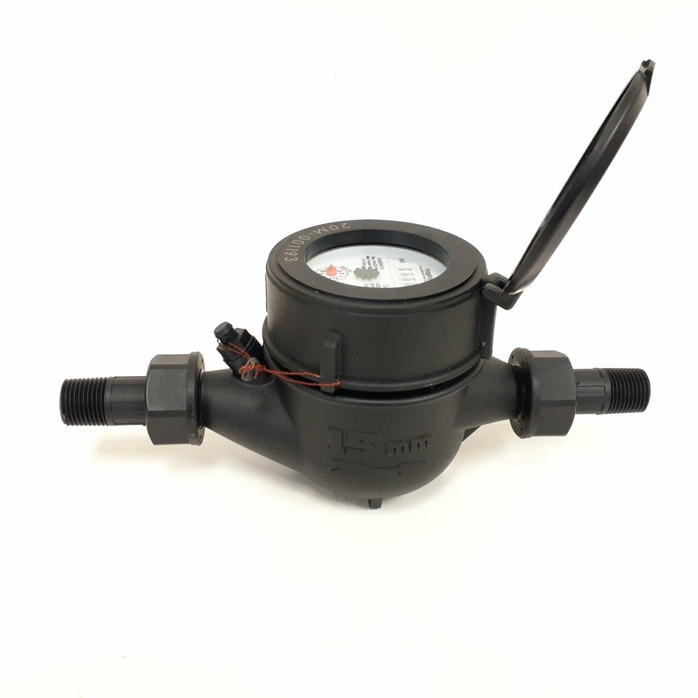 PRM 1/2" Multi-Jet Nylon Totalizing Water Meter, Silicone Seals
