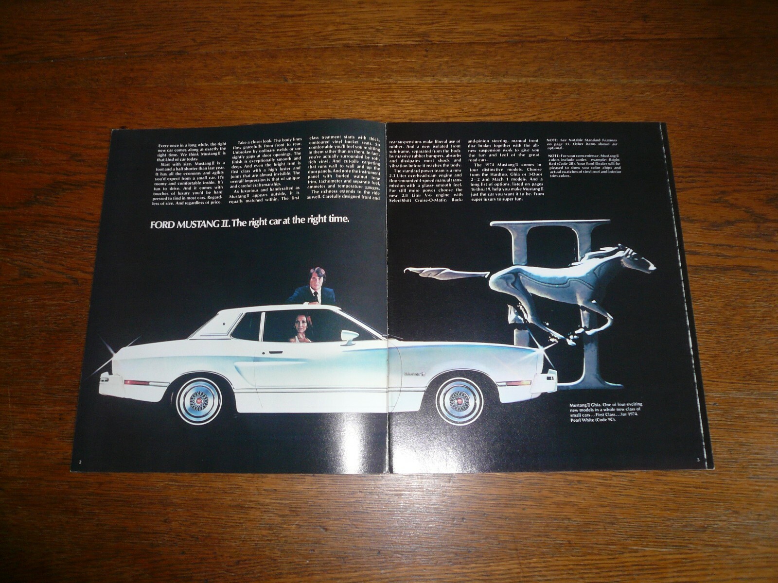 1974 Ford Mustang Sales Brochure- Vintage