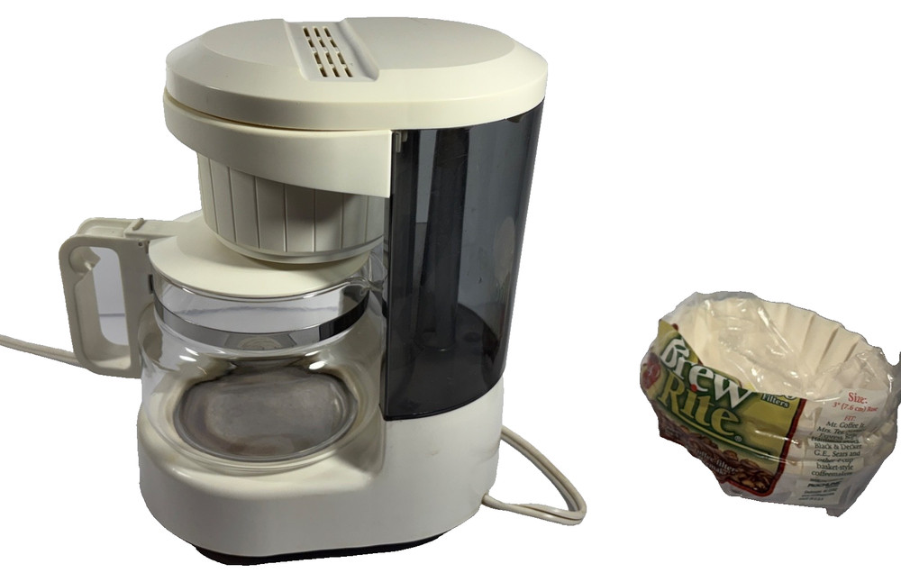 Small Drip Coffee Maker 4 Cup Used w Filters