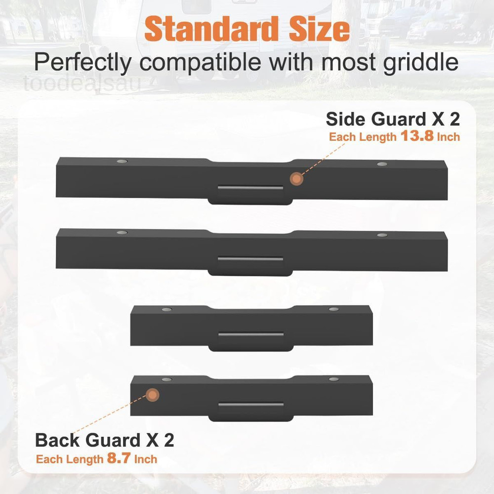 Wind Guard for Blackstone 22" 22" Griddle, Black