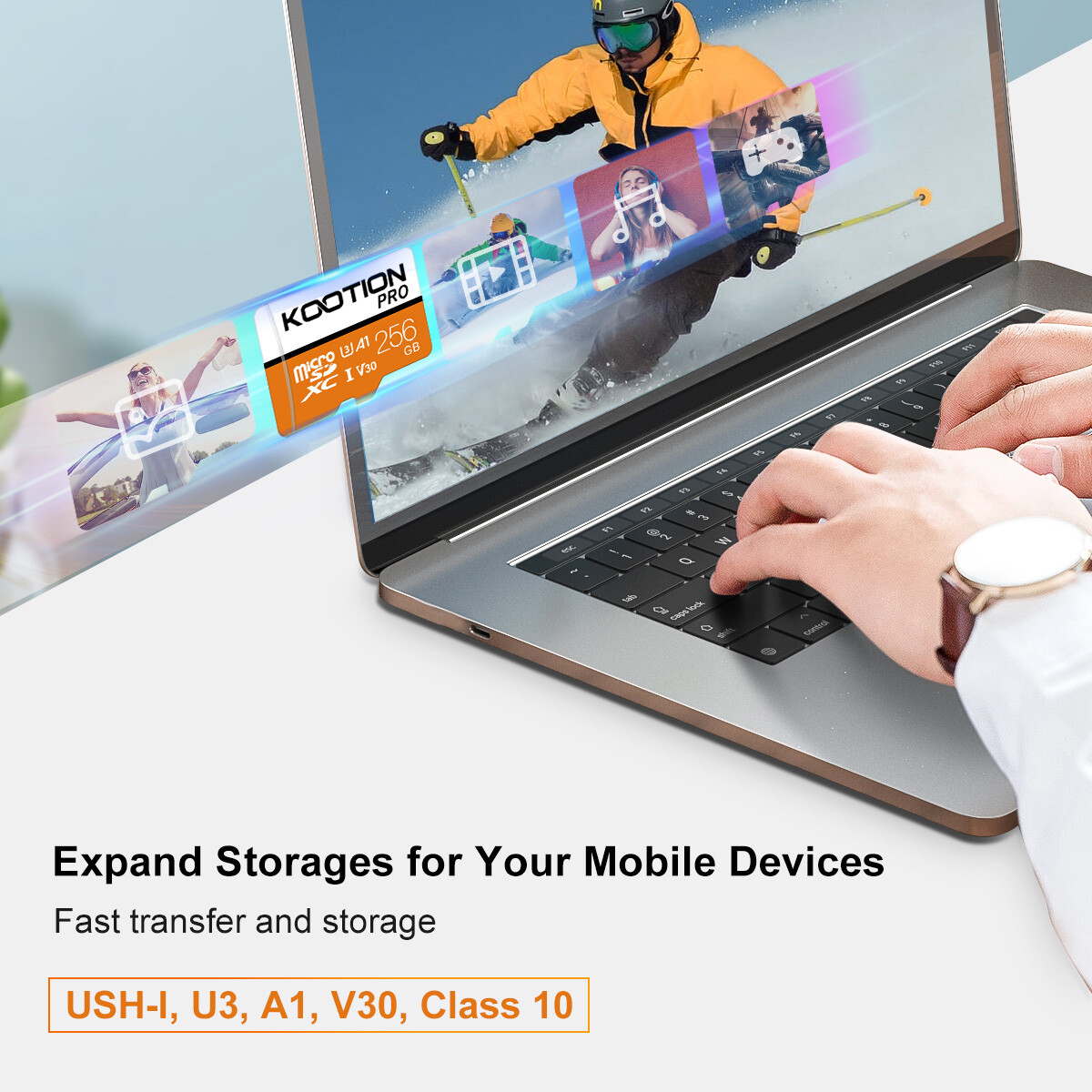 KOOTION Micro SD Card Memory 32GB 64GB 128GB 256GB Lot Extreme Ultra Flash TF