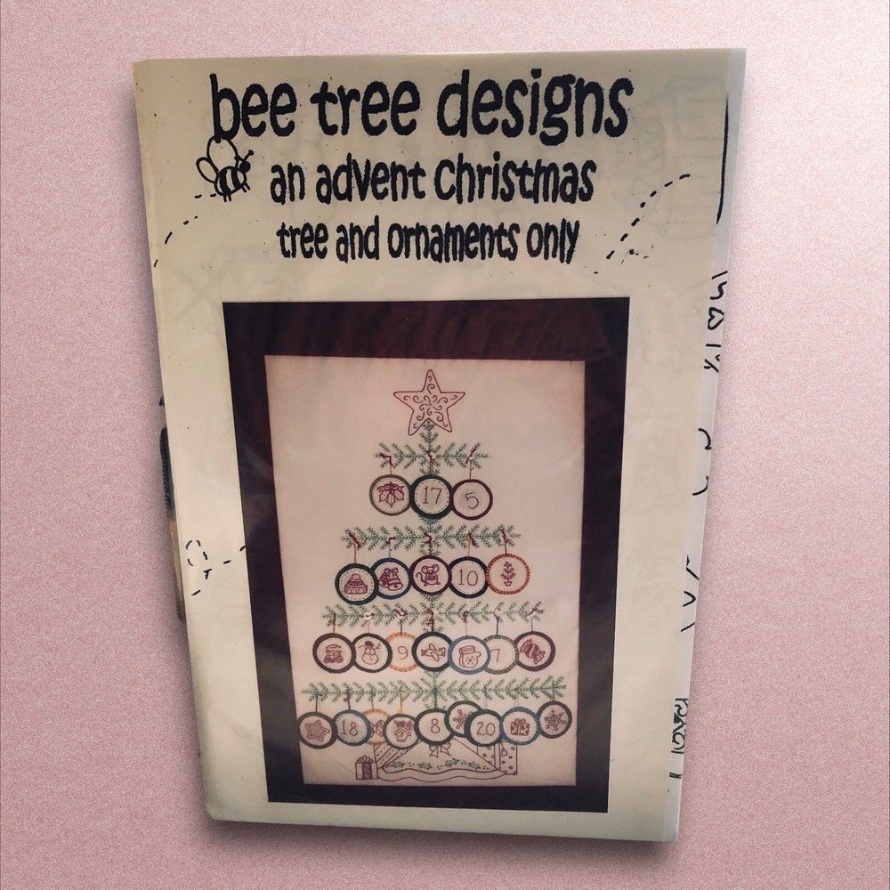 Bee Tree Designs Advent Christmas Tree & Ornaments Only