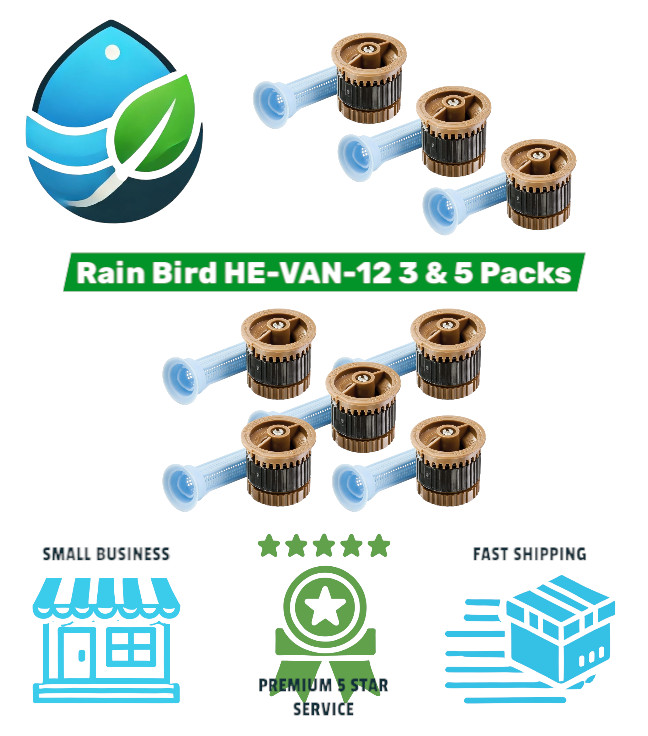 HE-VAN-12 3 & 5 Packs High-Efficiency Variable Arc Spray Nozzle 0-360°