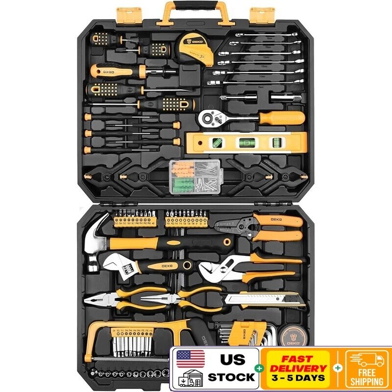 228 Piece Socket Wrench Tool Set Mechanic Hand Tool Kit W/ Storage Case Durable