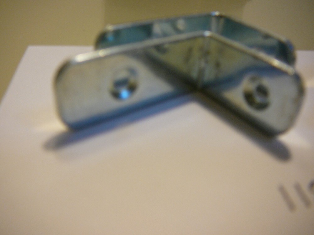 2 IKEA Steel L-Shaped Brackets Hardware Part # 118411