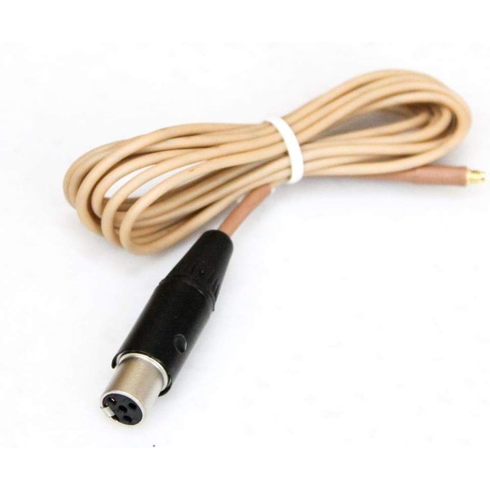 Mogan 2mm Replacement Microphone Cable for Shure Wireless Transmitters (Beige, 6