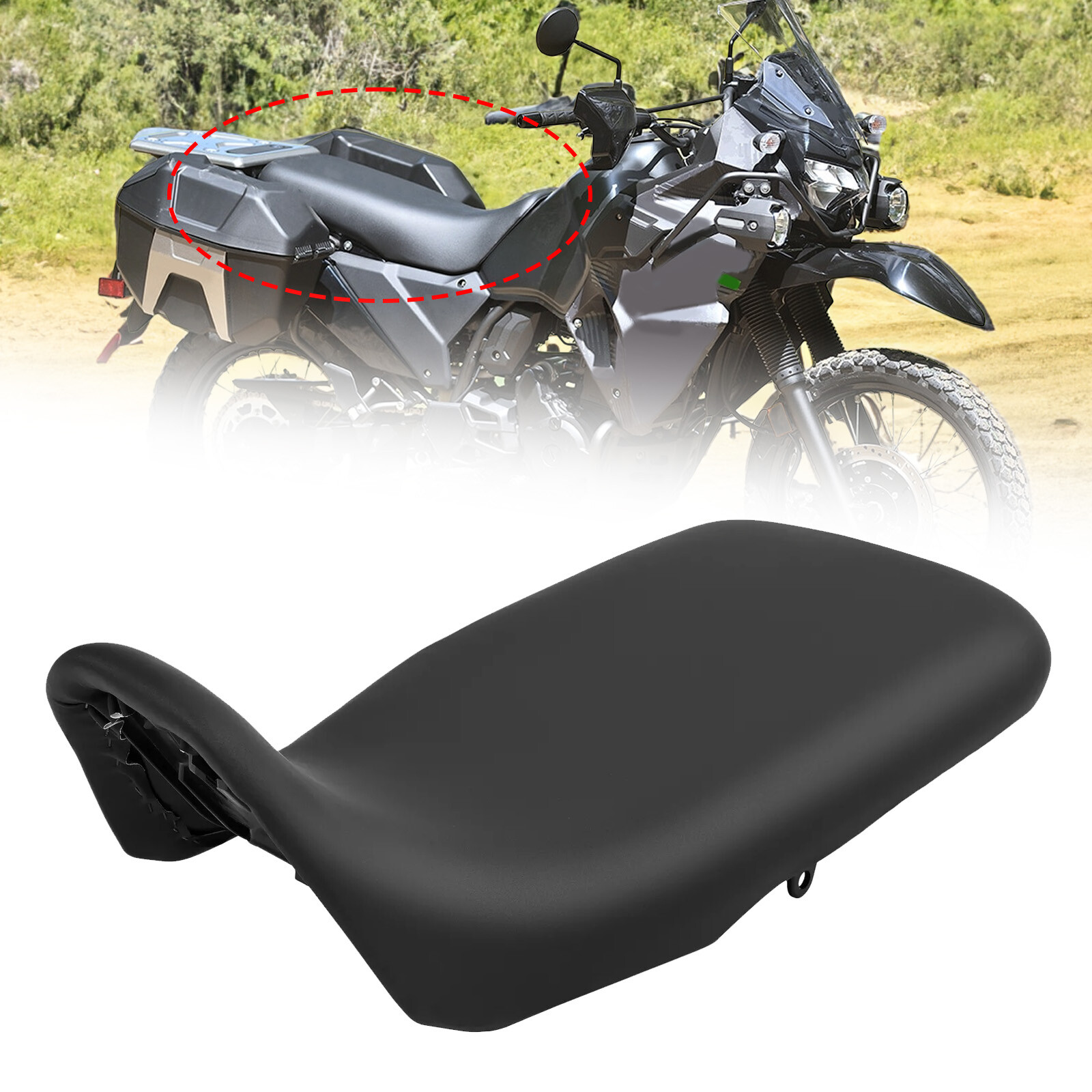 Replace Reduced Reach Seat Saddle #99994-1503-64U For Kawasaki KLR650 2022-2024