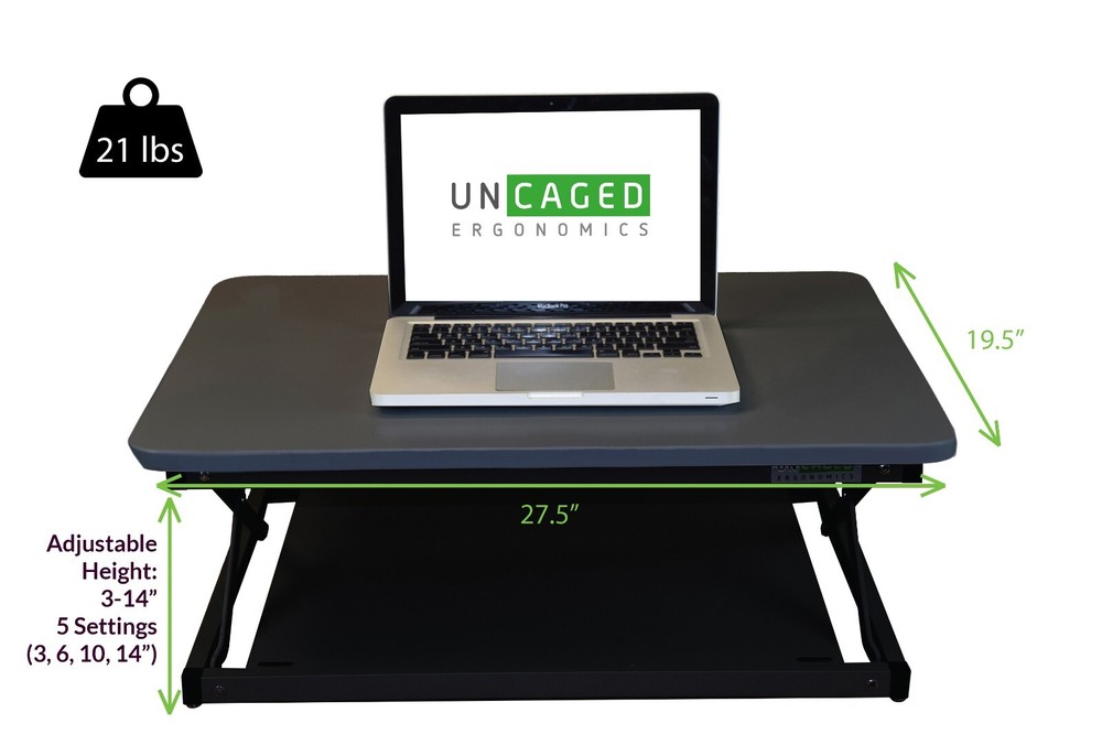 Standing Desk Converter for Laptops Desktops Riser Conversion Stand Topper cheap