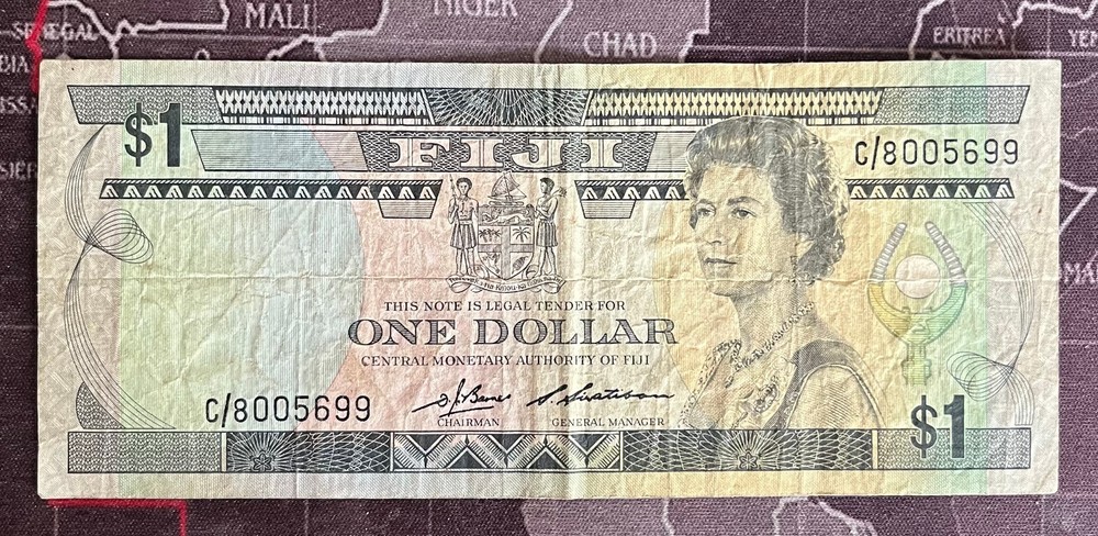 FIJI 1993 1 (ONE) DOLLAR NOTE
