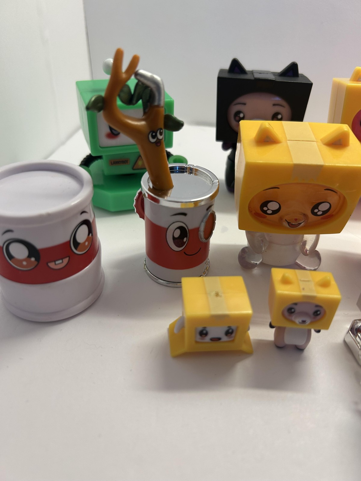 LankyBox Boxy Rocky LankyBot Canny Sticky Figures Lot Small Plastic Mini Toys