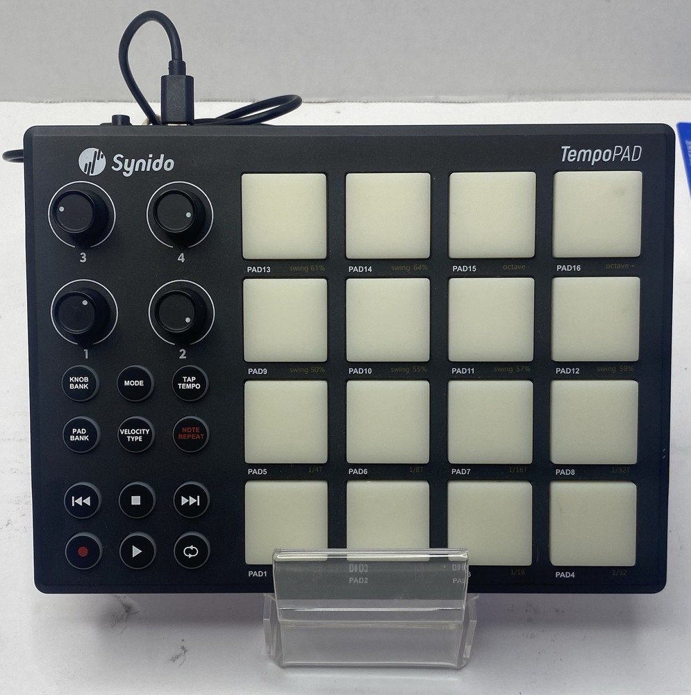 Synido TempoPAD P16 MIDI Controller Drum Pad Beat Maker USB Used