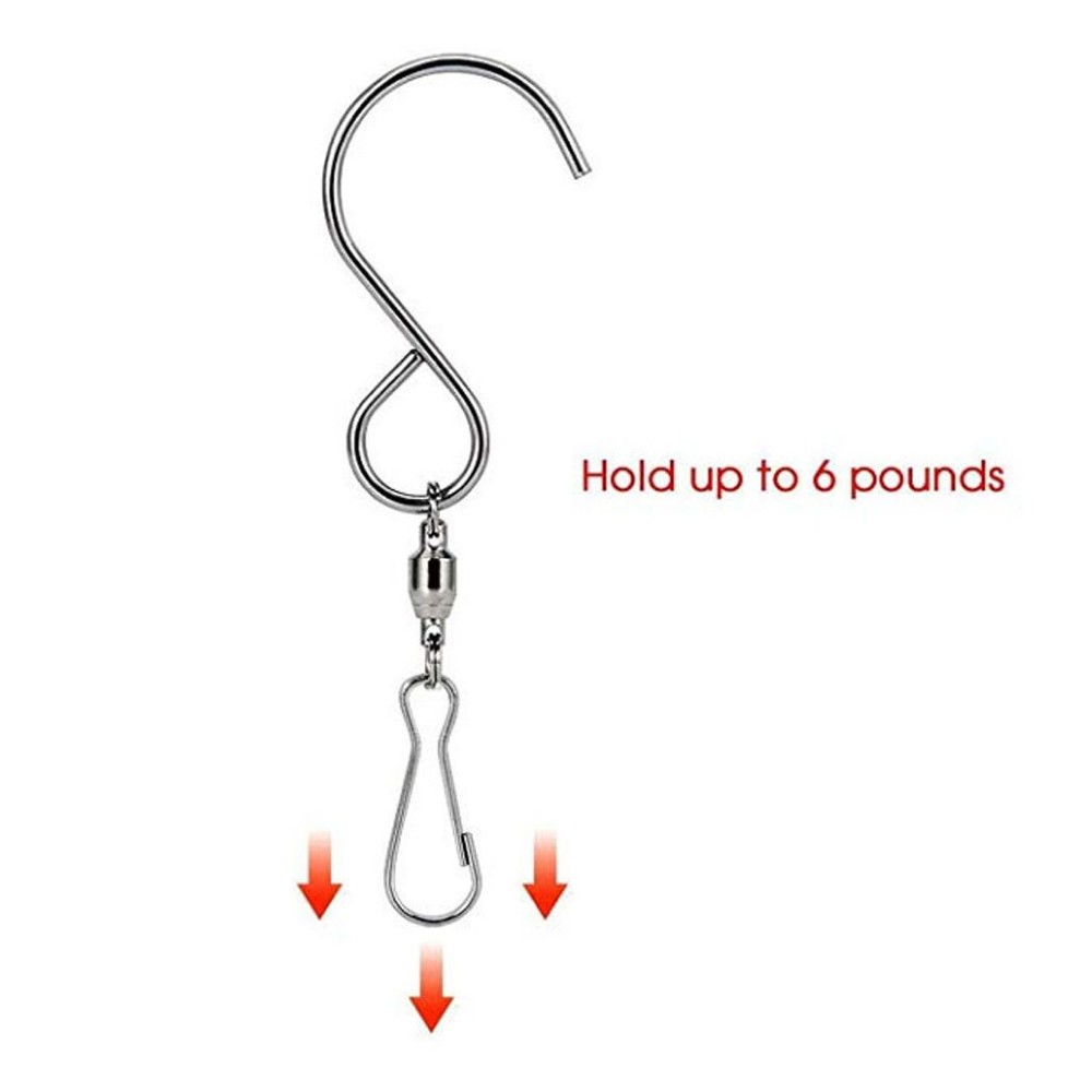 NEW 2Pcs Swivel Hooks Clips for Hanging Wind Spinners Wind