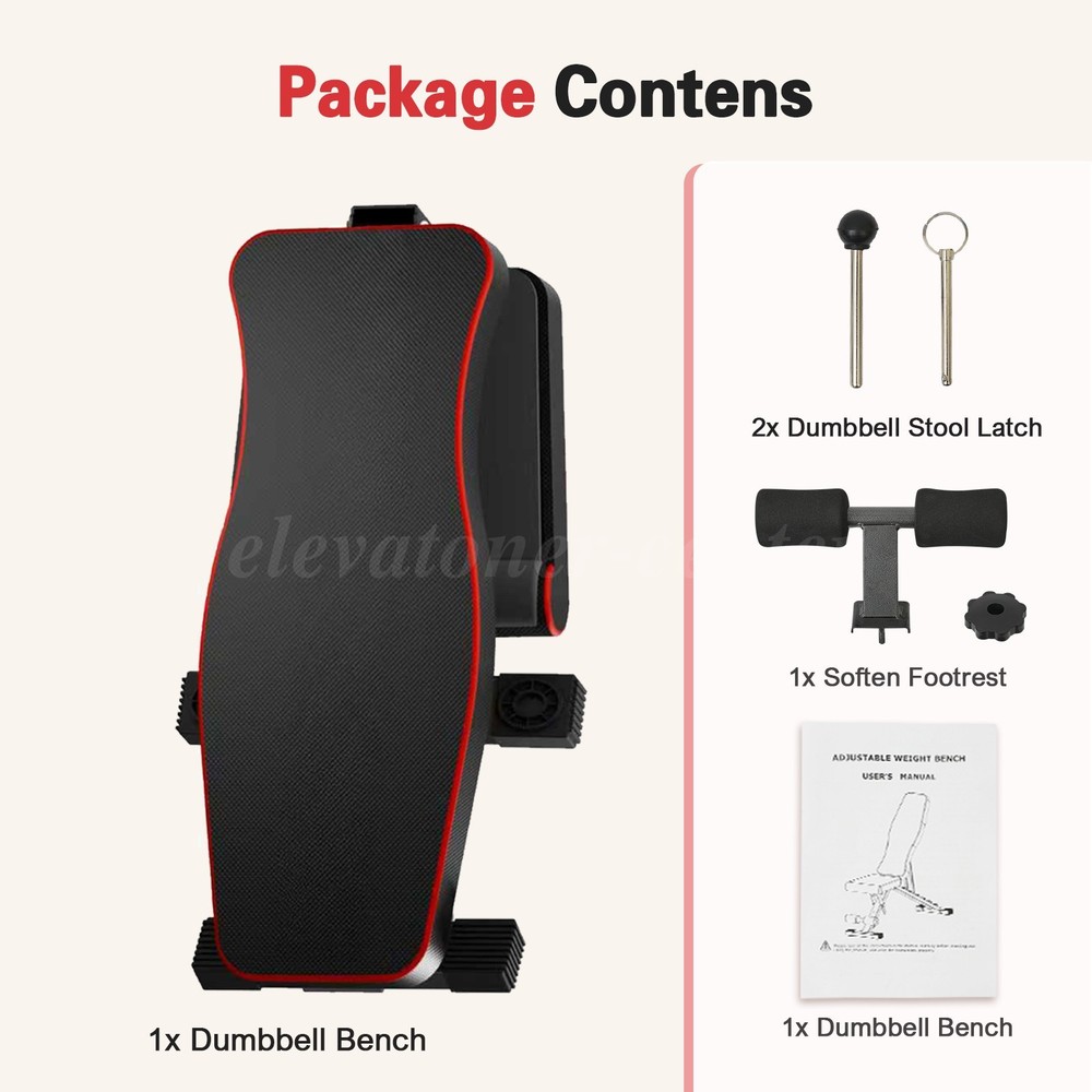 Multifunctional Adjustable Dumbbell Bench, 660LBS Foldable Weight Bench for Gym