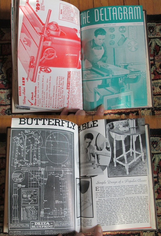 Oct 1939-March 1940 Deltagram +Practical Delta Tools Projects 11 Issues w/Plans