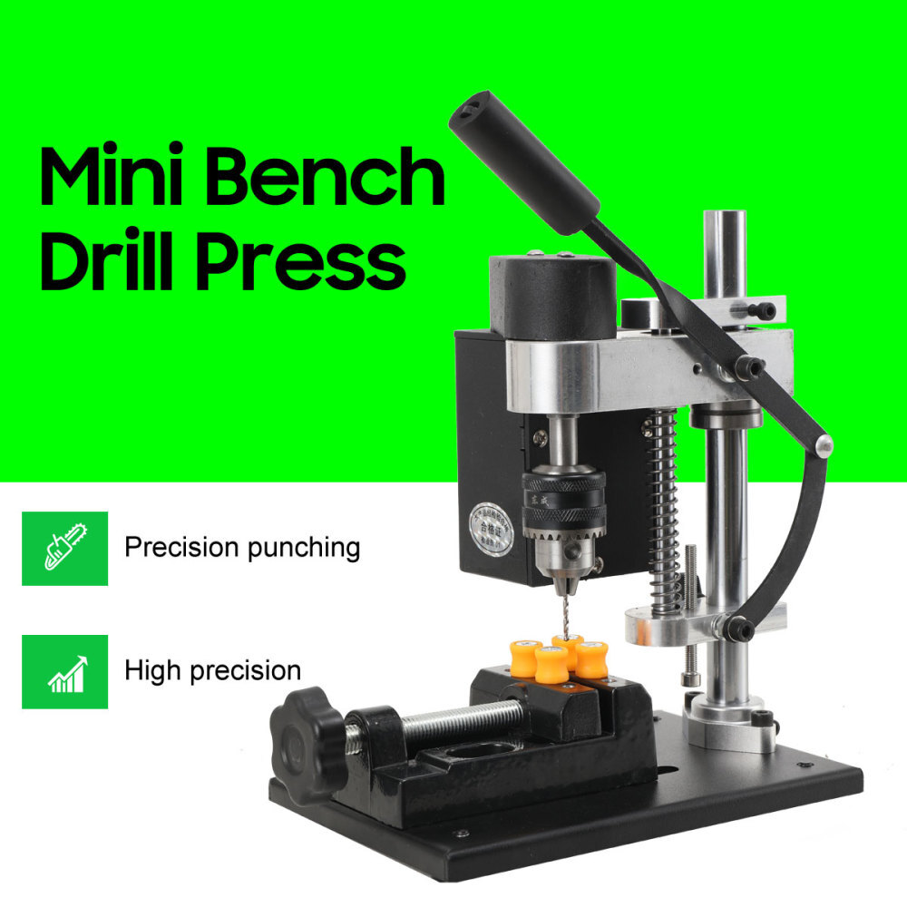 Mini Desktop Small Bench Drill DC Variable Speed Bench Drill Drilling Machine